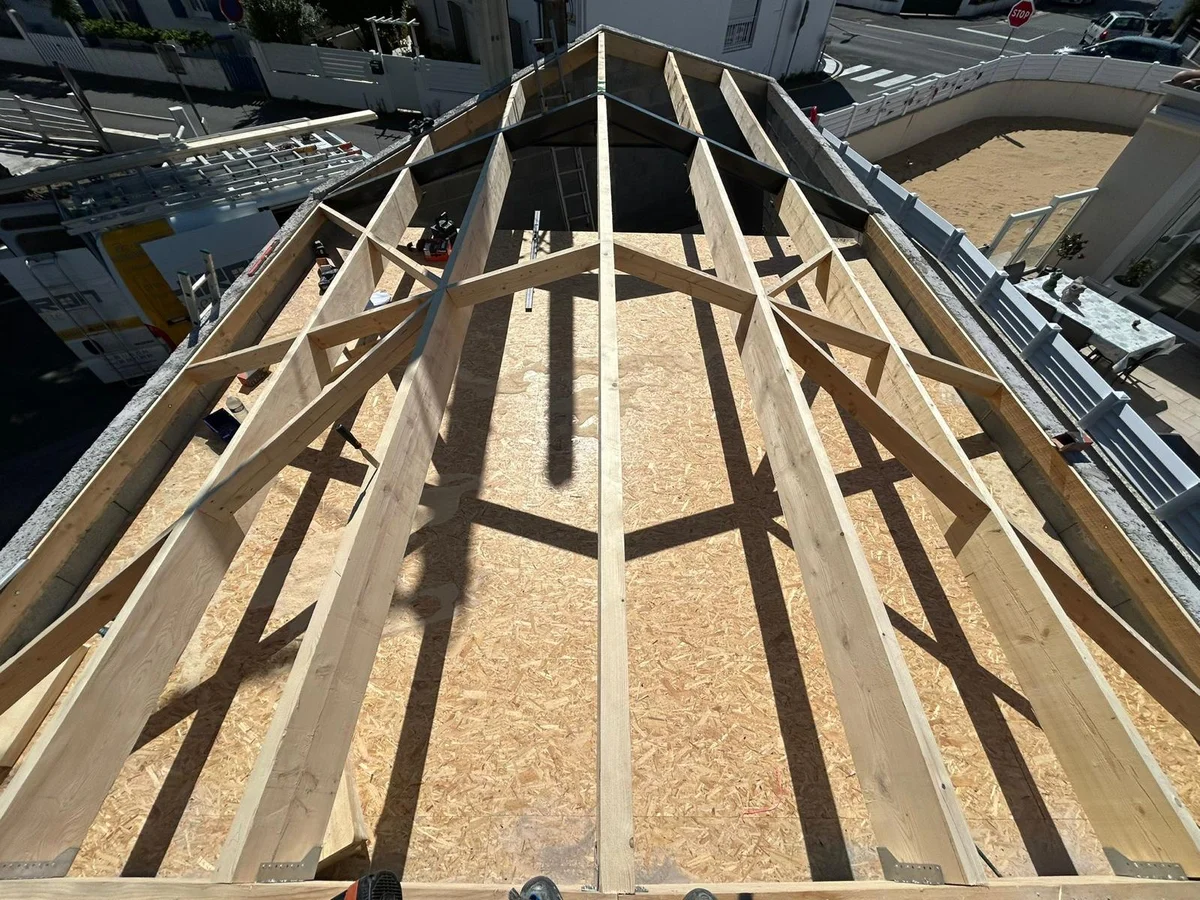 Réalisation charpente, Chiron Menuiserie, menuisier charpentier à Jard-sur-Mer